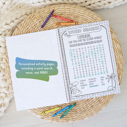 Personalized Coloring Book | Jurassic Playground