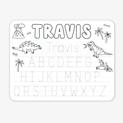 Kids Personalized Whiteboard | Jurassic Playground