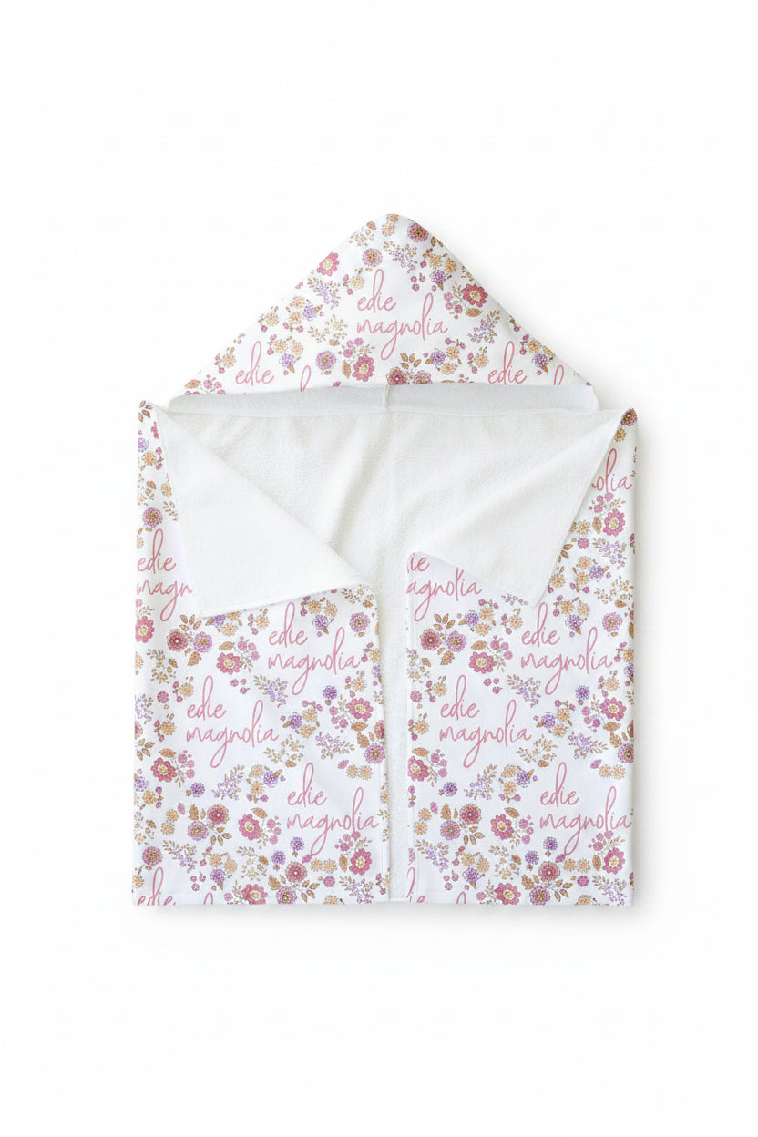 Personalized Hooded Towel | Secret Garden
