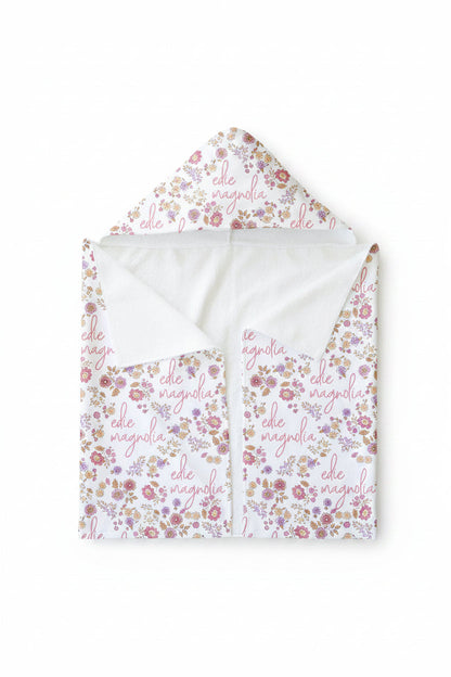 Personalized Hooded Towel | Secret Garden