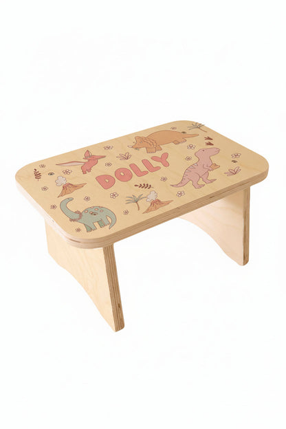 Kids Personalized Step Stool | Dolly's Dinos