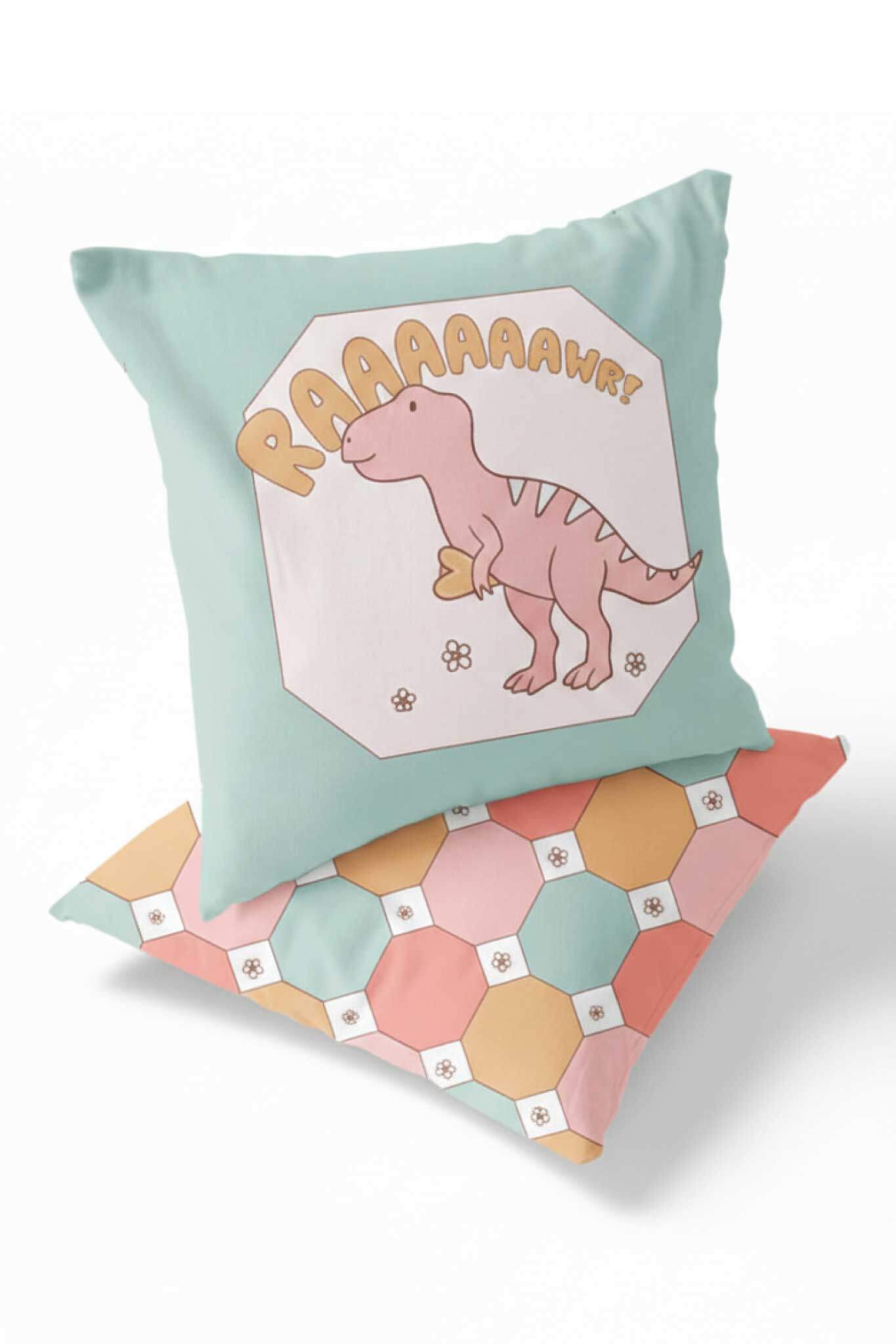 Dolly's Dinos Accent Pillow