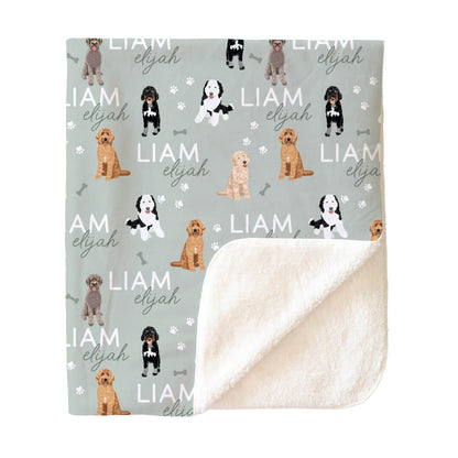 Personalized Kids Blankets | Dog Breeds - Part 1