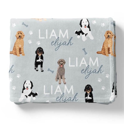 Personalized Kids Blankets | Dog Breeds - Part 1