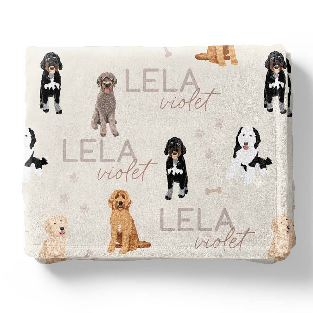 Personalized Kids Blankets | Dog Breeds - Part 1
