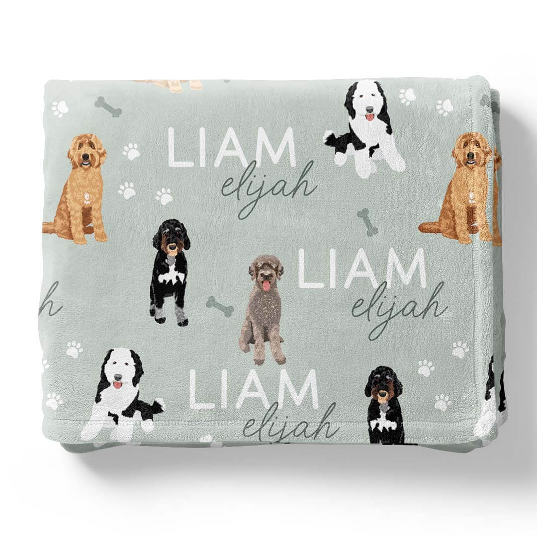 Personalized Kids Blankets | Dog Breeds - Part 1