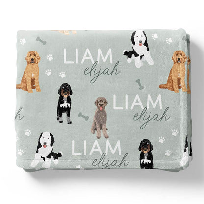 Personalized Kids Blankets | Dog Breeds - Part 1