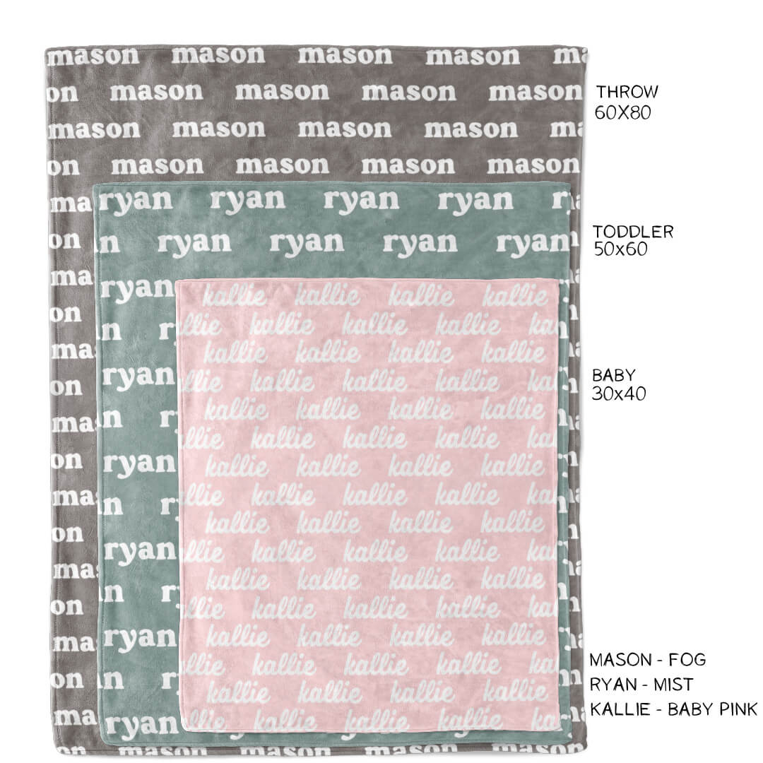 Personalized Color Blanket | Neon Lights