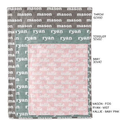 Personalized Color Blanket | Bright Neons