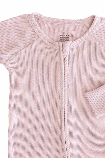Embroidered Bamboo Waffle Convertible Zip Rompers | In Bloom