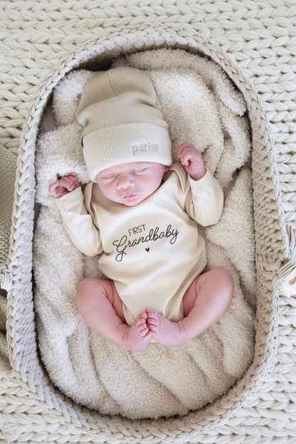 Embroidered Knit Baby Beanie