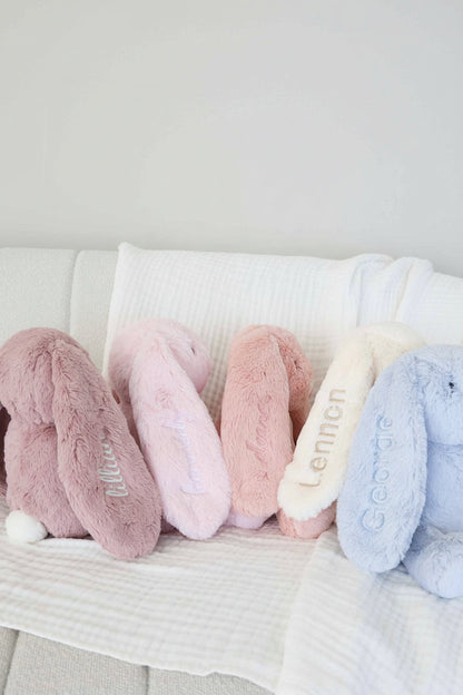 Embroidered Large Cuddle Plush Friends | Honey Bunny