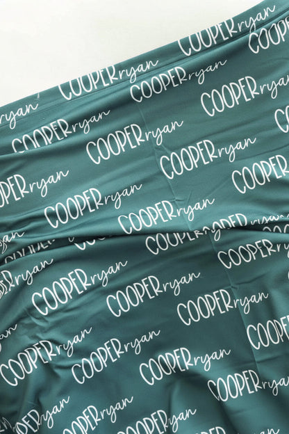 Personalized Baby Name Swaddle Blanket Font Duo | Best Selling Neutrals