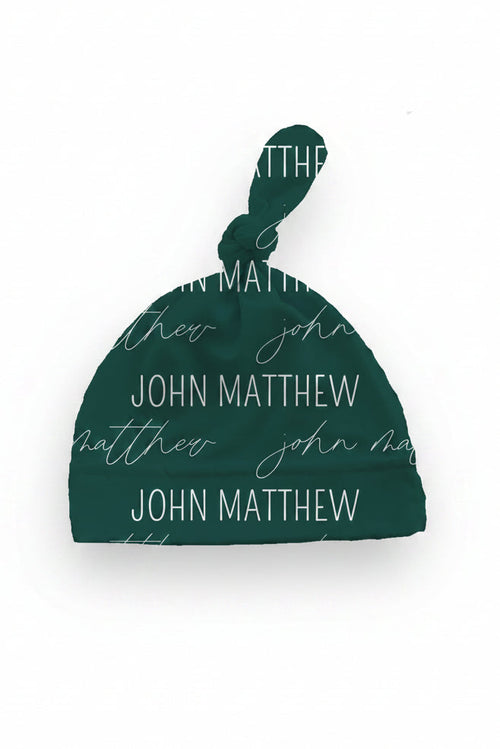 Emerald Personalized Knotted Hat