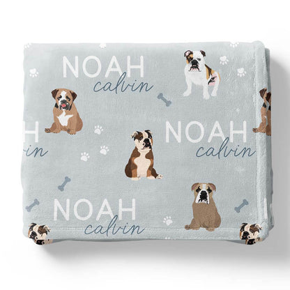 Personalized Kids Blankets | Dog Breeds - Part 1