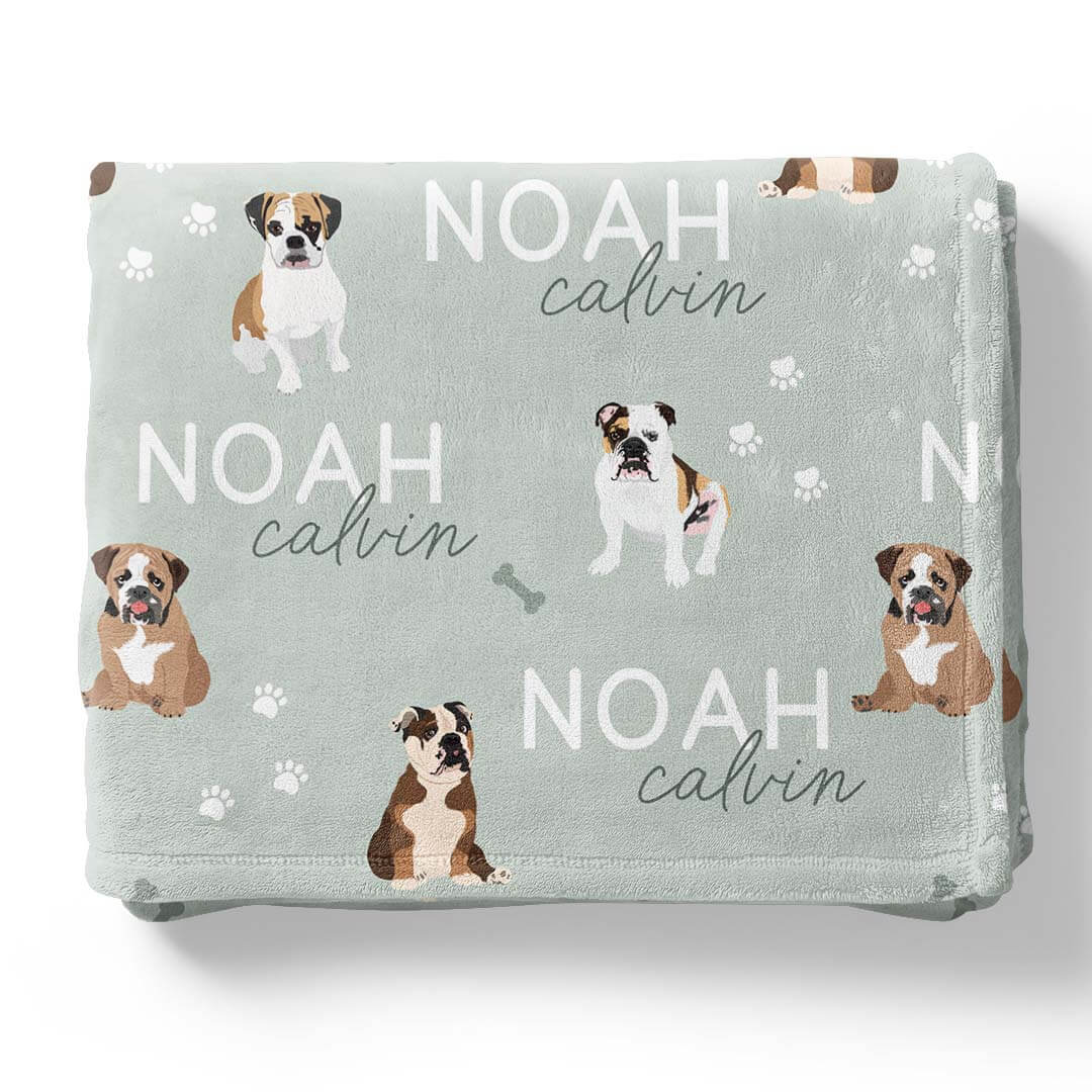 Personalized Kids Blankets | Dog Breeds - Part 1