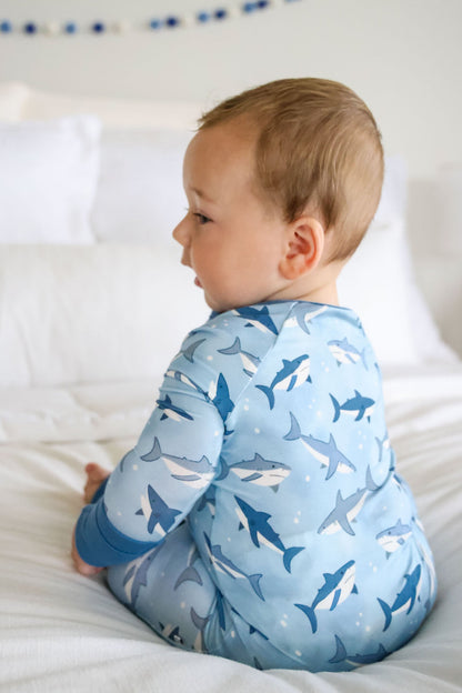 Convertible Bamboo Zip Romper | Fin Friends