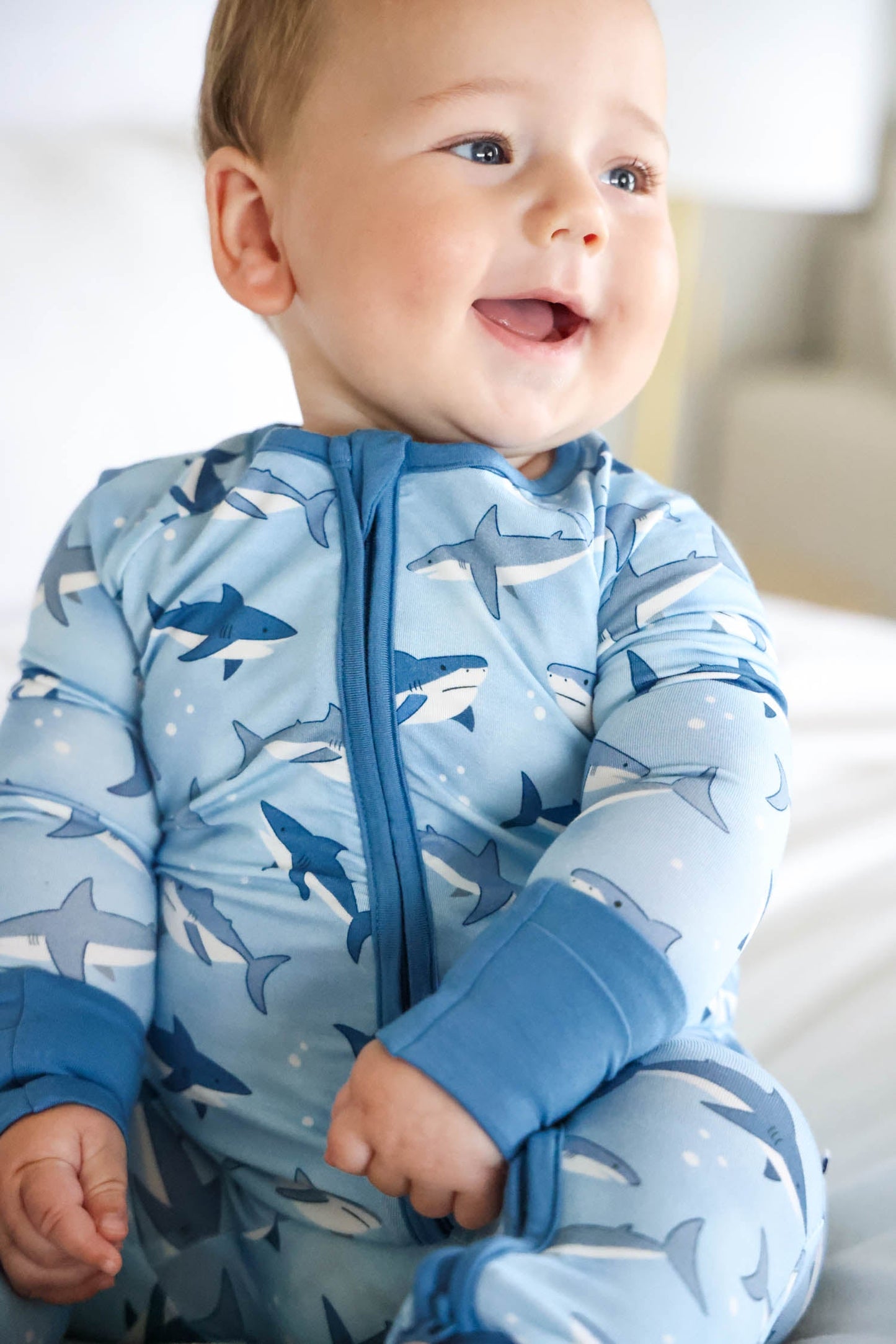 Convertible Bamboo Zip Romper | Fin Friends