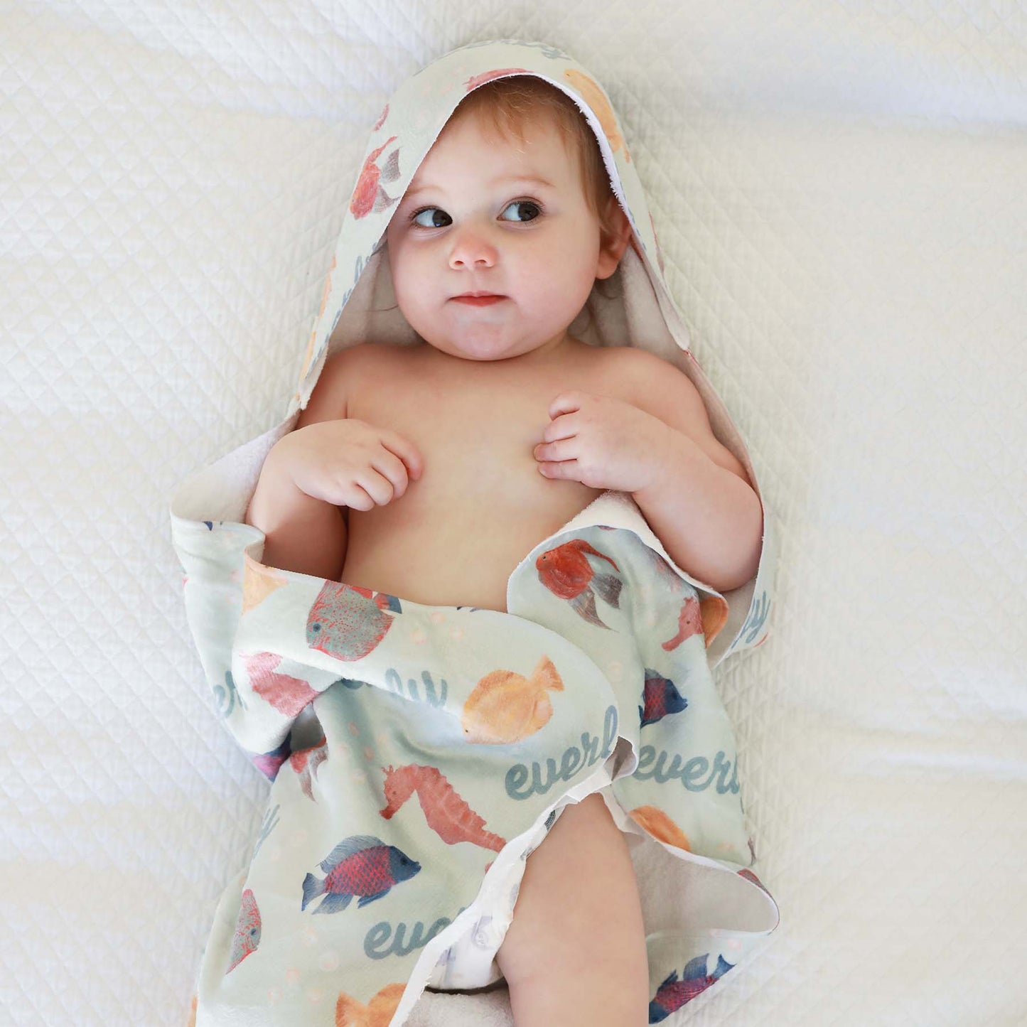 Personalized Hooded Towel | Tropical Fish