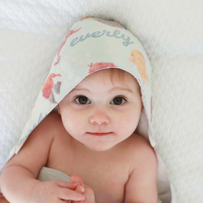 Personalized Hooded Towel | Tropical Fish
