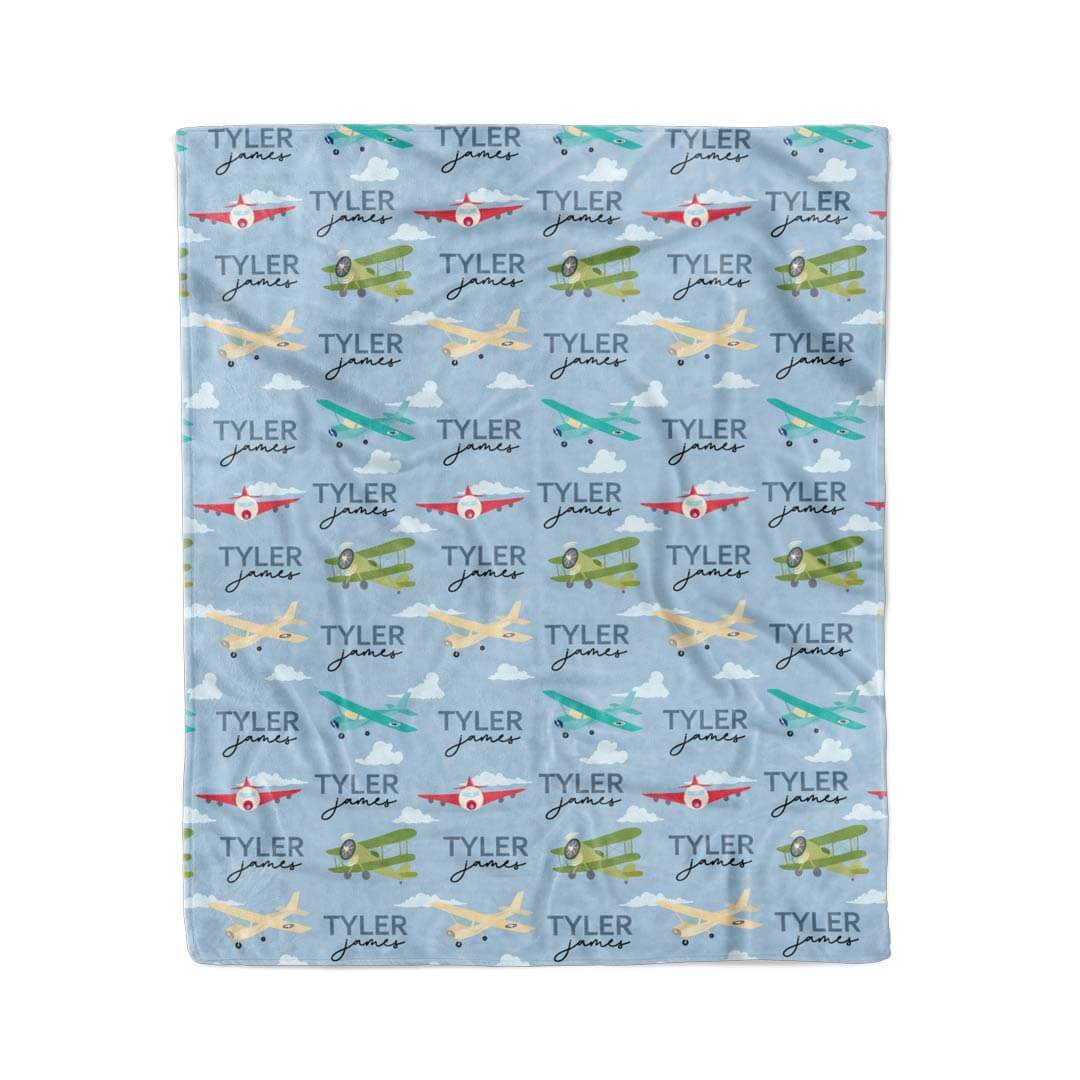 Fly Away With Me Personalized Kids Blanket