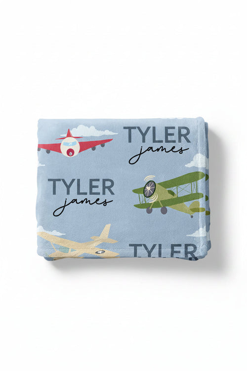 Fly Away With Me Personalized Kids Blanket