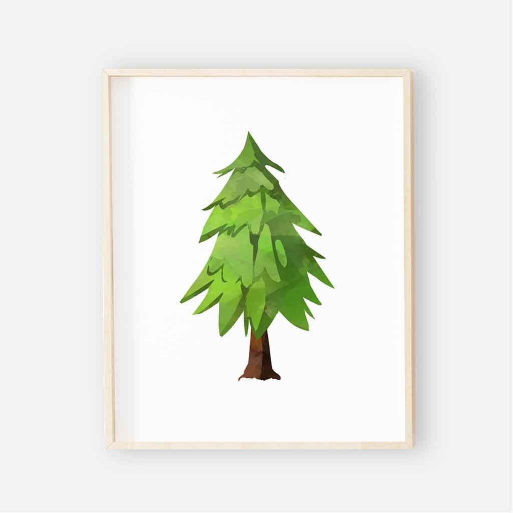 Forest Trees Digital Nursery Art Group