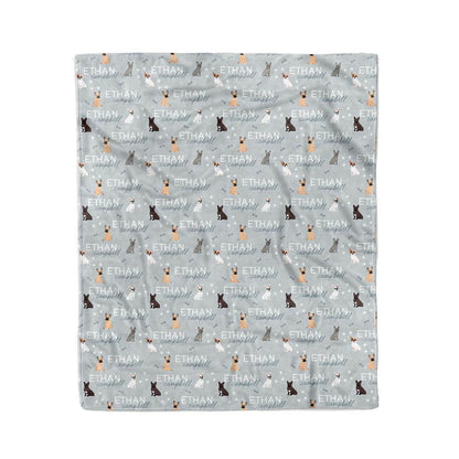 Personalized Kids Blanket | French Bulldog