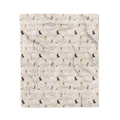 Personalized Kids Blanket | French Bulldog