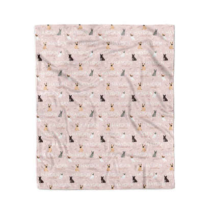 Personalized Kids Blanket | French Bulldog