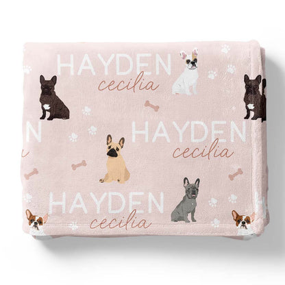 Personalized Kids Blankets | Dog Breeds - Part 1