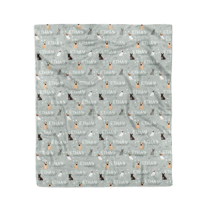 Personalized Kids Blanket | French Bulldog