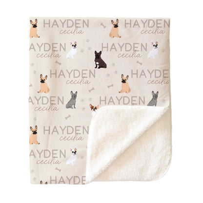 Personalized Kids Blankets | Dog Breeds - Part 1