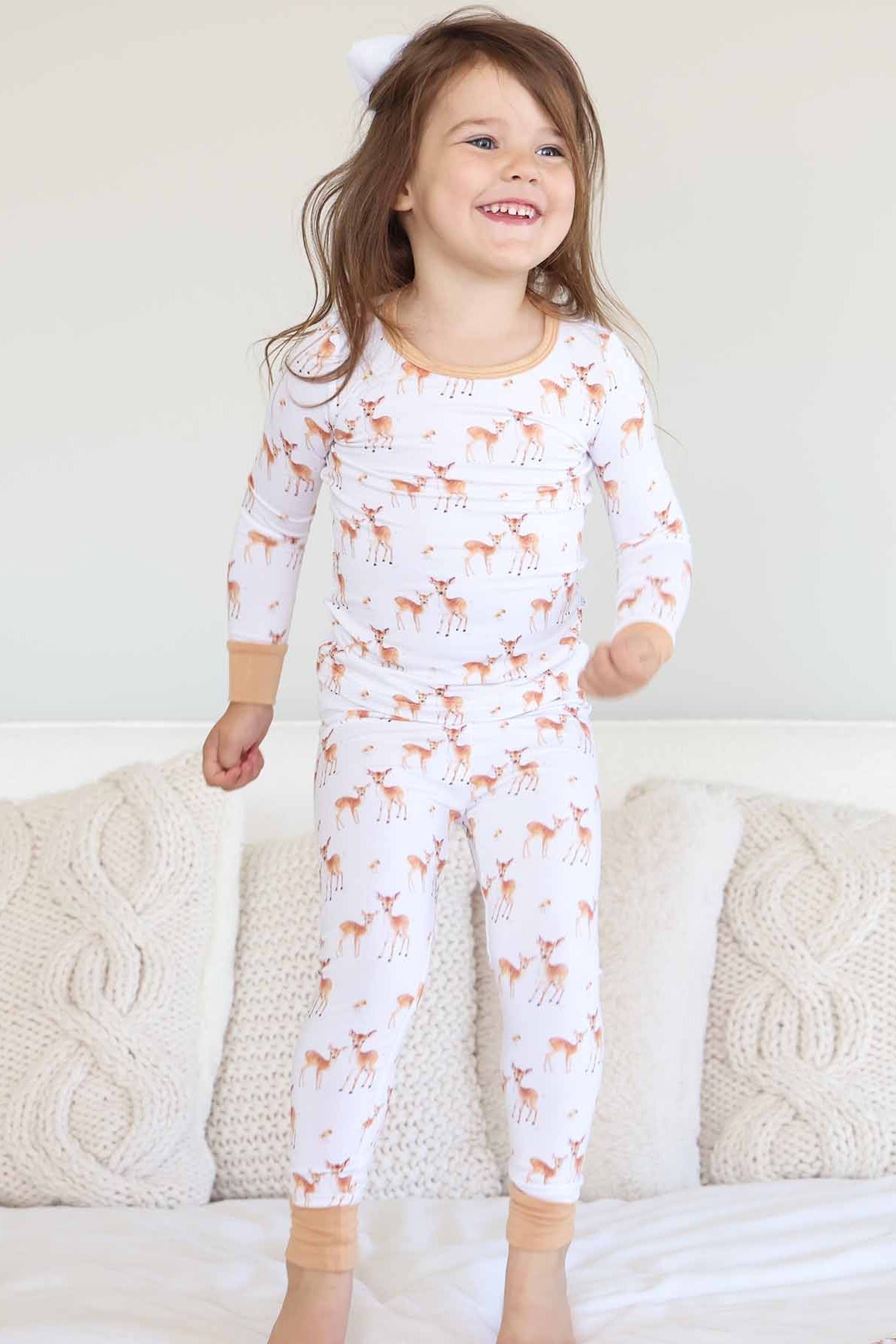 Friendly Fawns Two Piece Pajama Set