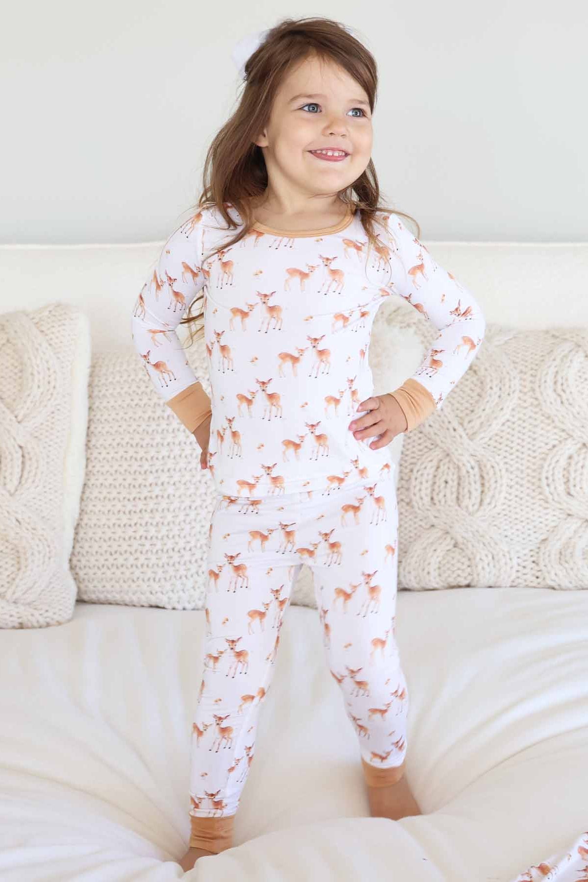 Friendly Fawns Two Piece Pajama Set