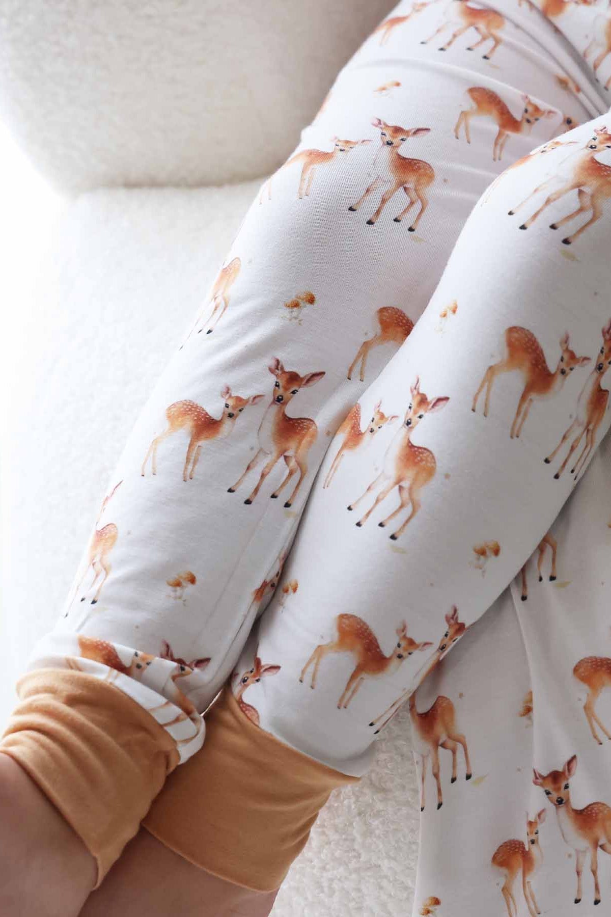 Friendly Fawns Two Piece Pajama Set