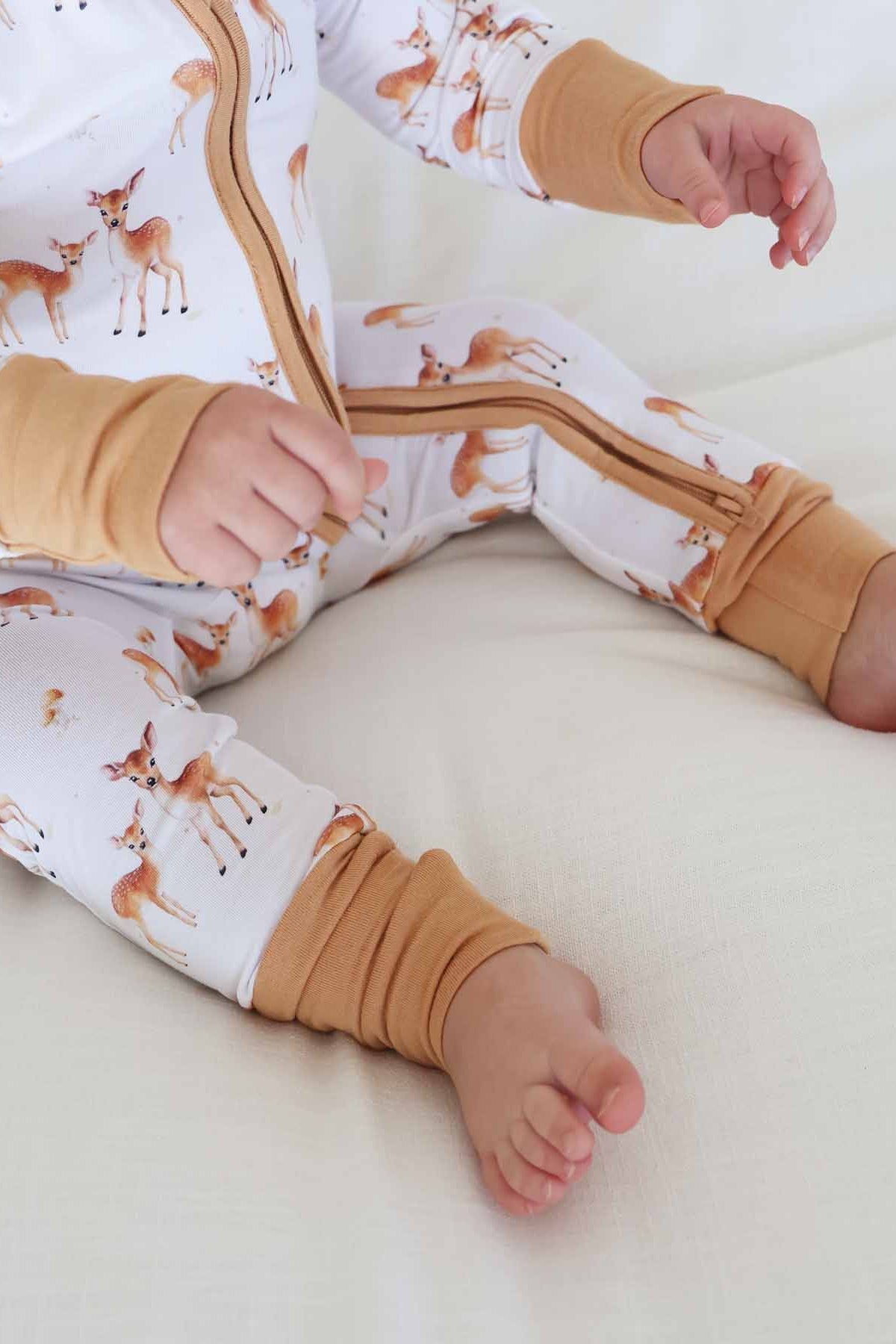 Friendly Fawns Convertible Zip Romper