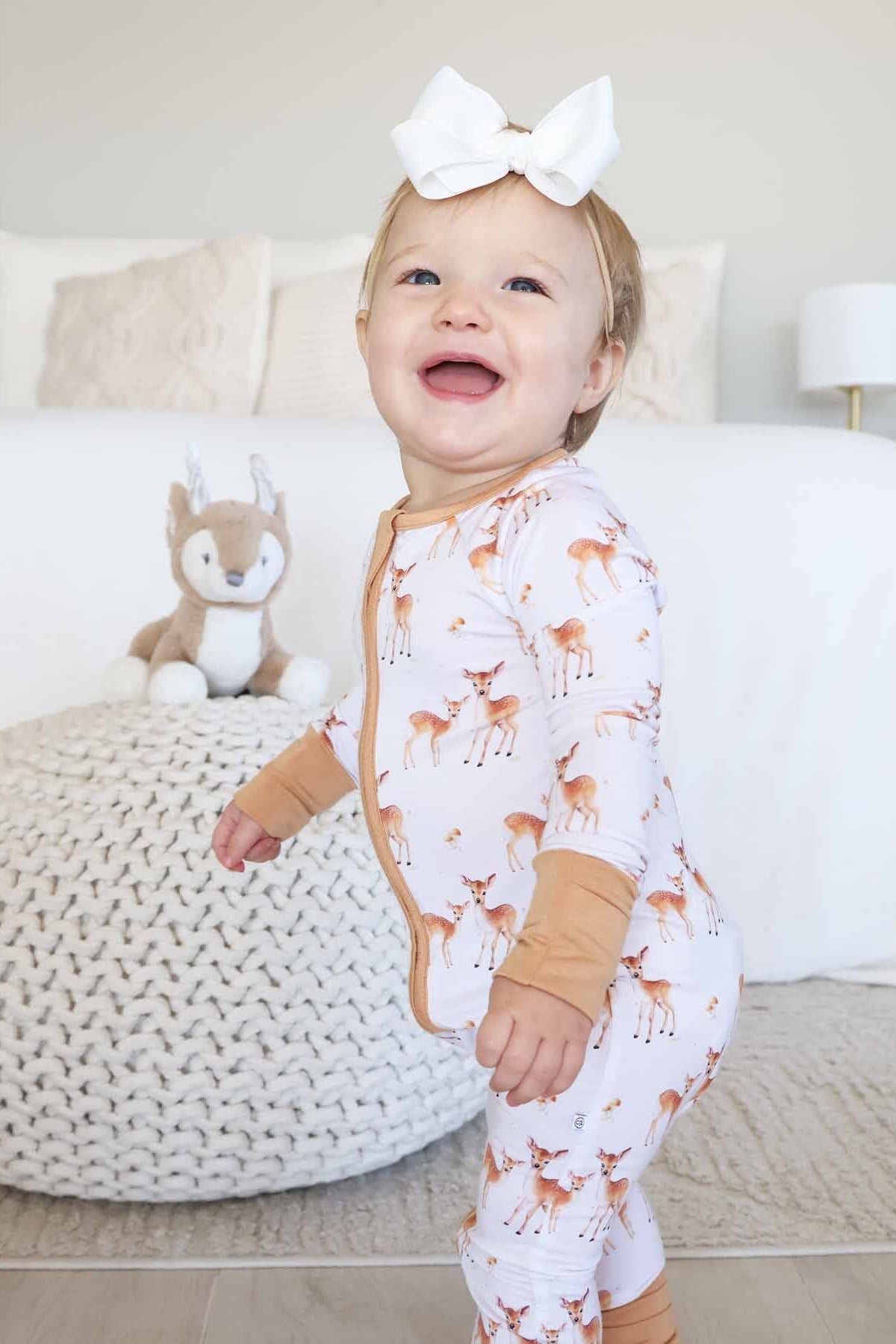 Friendly Fawns Convertible Zip Romper