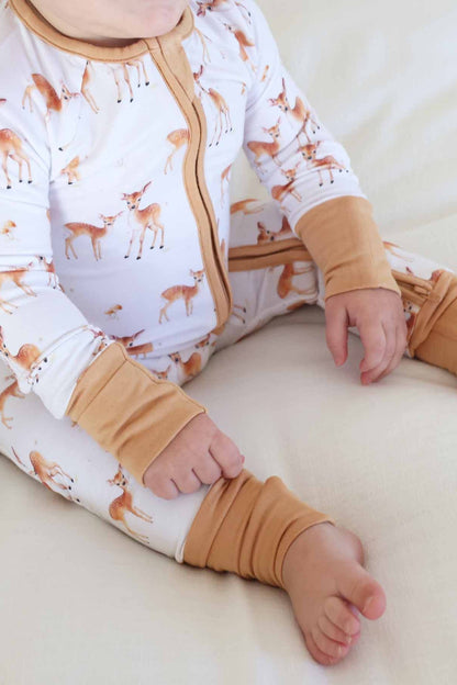 Friendly Fawns Convertible Zip Romper