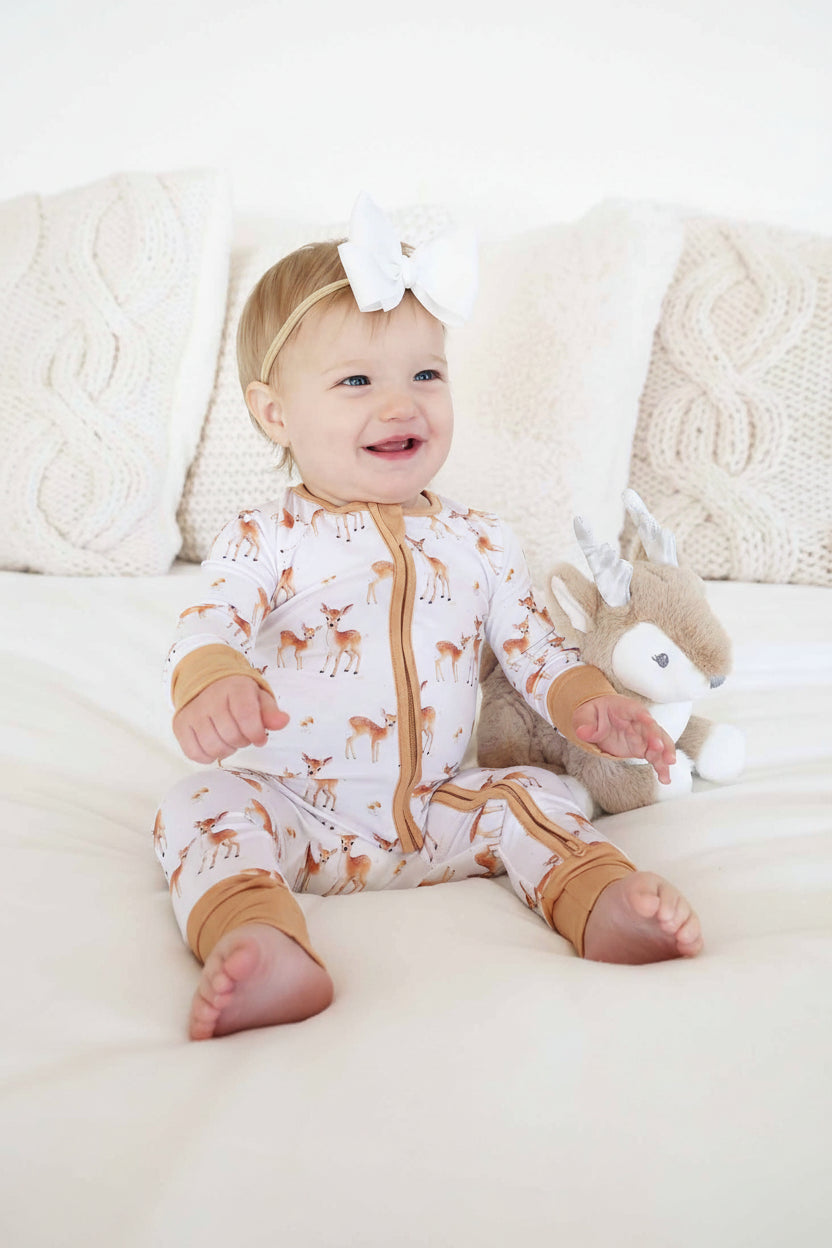 Friendly Fawns Convertible Zip Romper