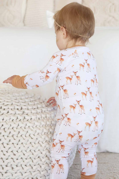 Friendly Fawns Convertible Zip Romper