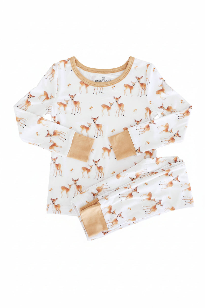 Friendly Fawns Two Piece Pajama Set