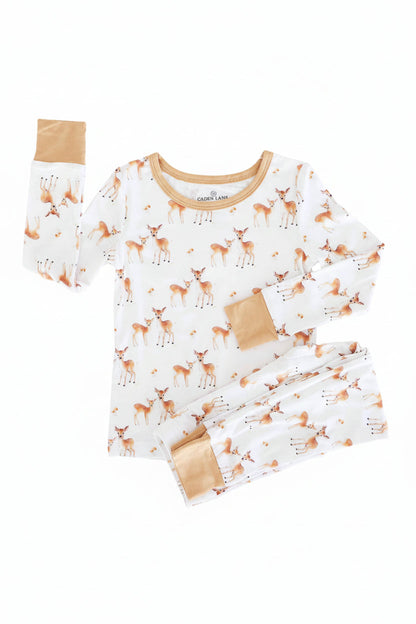 Friendly Fawns Two Piece Pajama Set