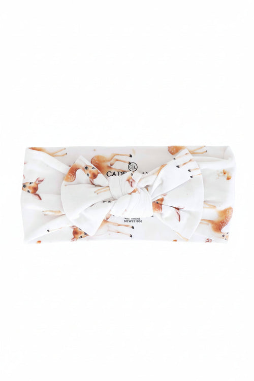 Friendly Fawns Knit Large Bow Headwrap