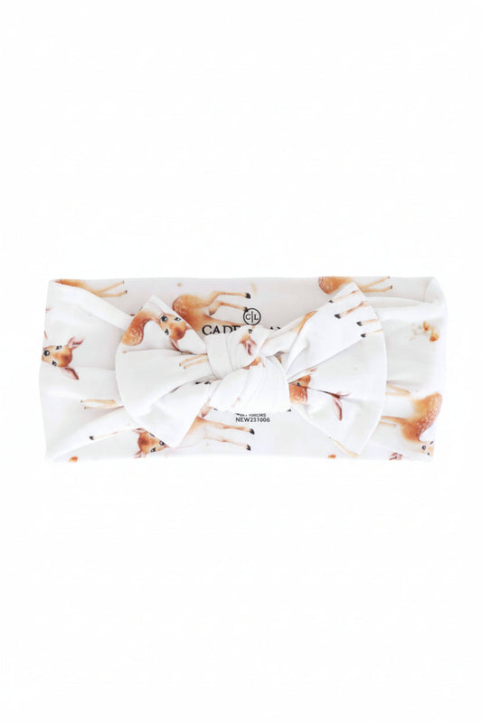 Friendly Fawns Knit Large Bow Headwrap