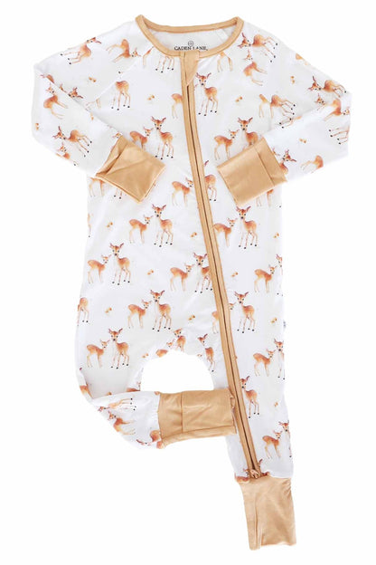 Friendly Fawns Convertible Zip Romper