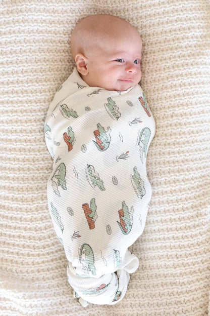 All Bamboo Waffle Swaddle Blankets