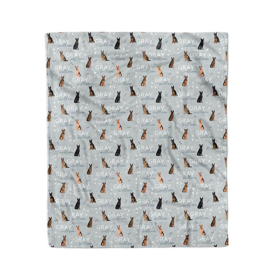 Personalized Kids Blanket | German Shepherd