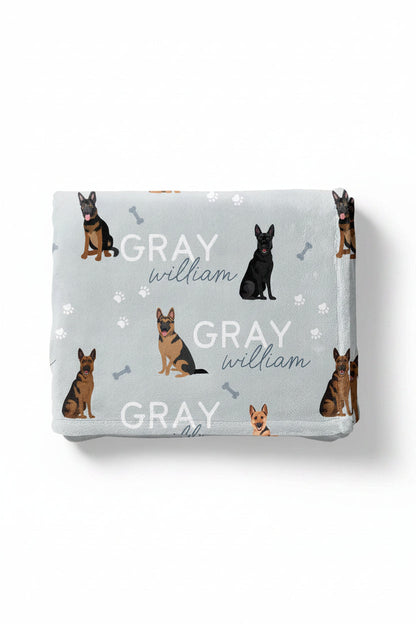 Personalized Kids Blanket | German Shepherd