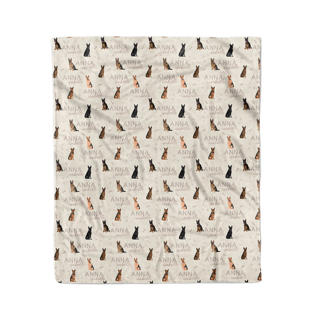 Personalized Kids Blanket | German Shepherd